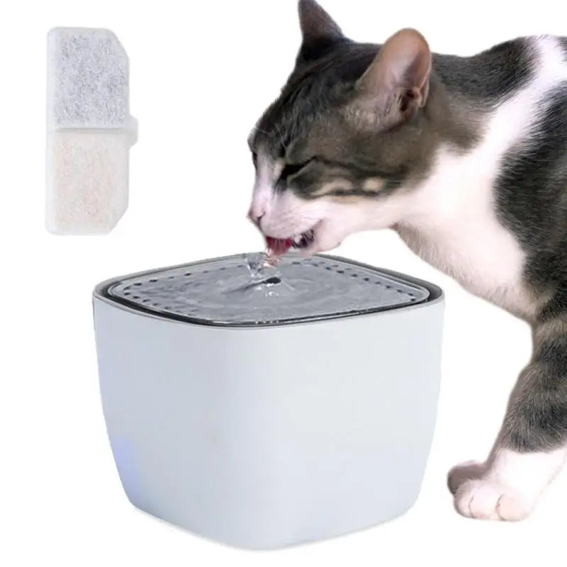 Automatic Pet Water Fountain with Smart LED Light - 2.5L Anti-Dry Dog and Cat Water Dispenser, Ultra Quiet Operation