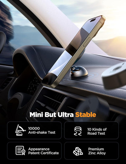 MagSafe Car Mount - All-Metal Magnetic Phone Holder for Dash, Enhanced Magnet Strength, Compatible with iPhone 16/15/14/13/12