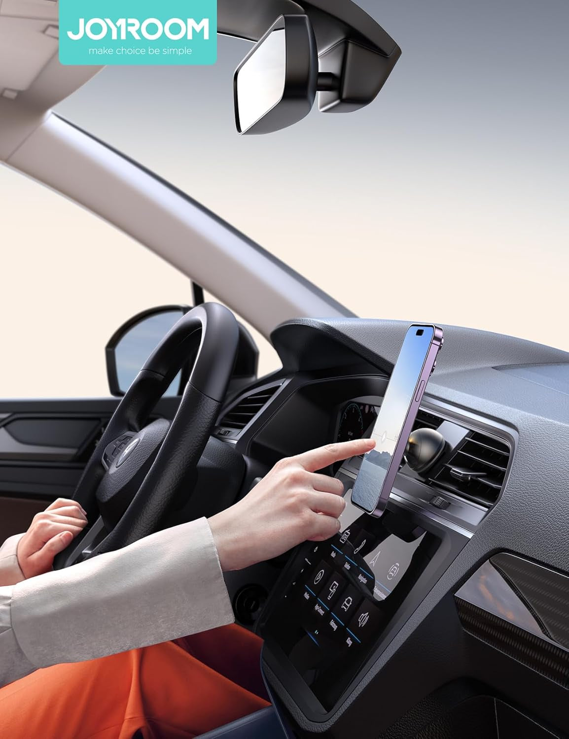 MagSafe Car Mount - All-Metal Magnetic Phone Holder for Dash, Enhanced Magnet Strength, Compatible with iPhone 16/15/14/13/12